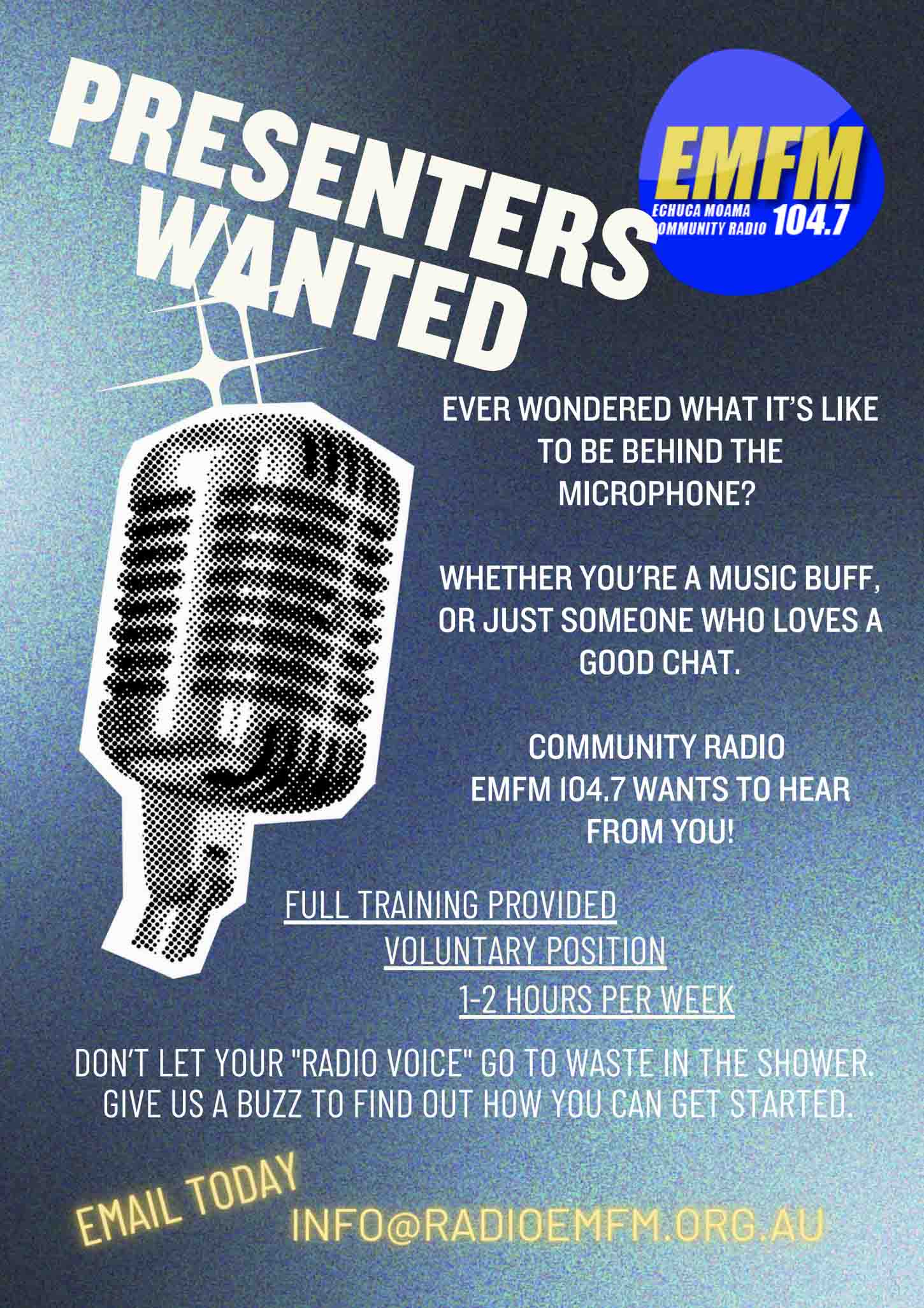 Presenters Wanted